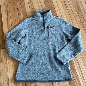 Patagonia grey marl pullover Kids size L